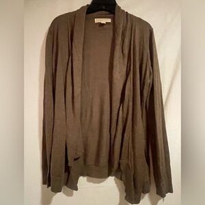 Michael Kors women’s lightweight olive Cardigan Sweater